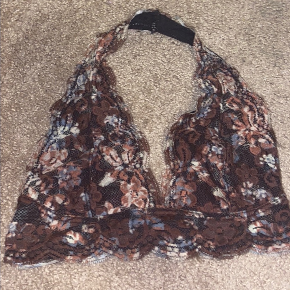 Urban outfitters lace halter bralette
